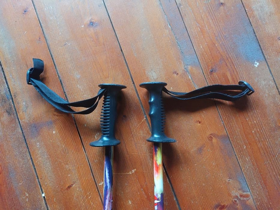 Kije kijki narciarskie Cyber na narty vintage retro psychodeliczne 115