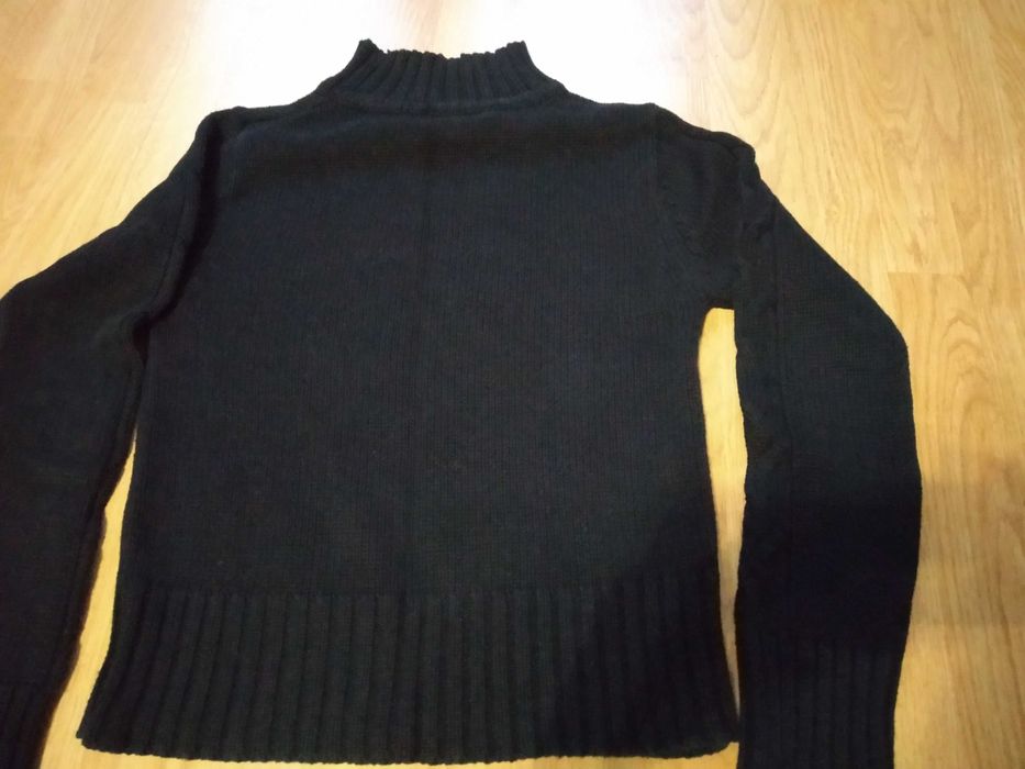 sweter z golfem/ warkocze S/M