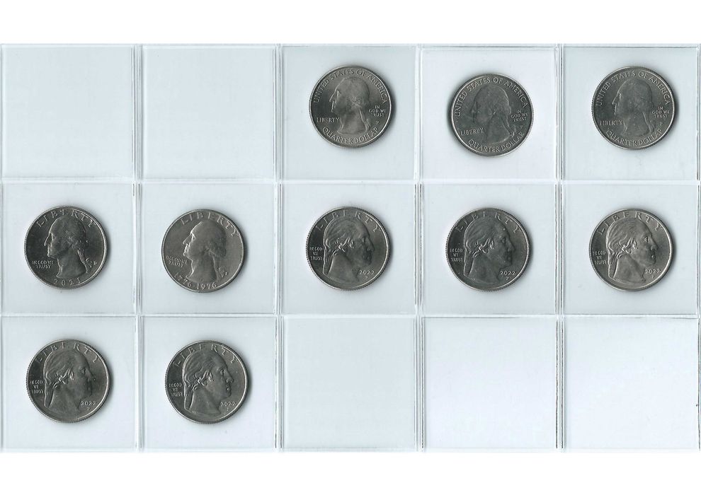 Monety USA, 1/4 dolara, 39 sztuk