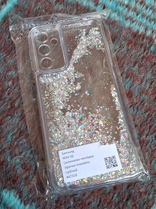 Чохол бампер з блискітками Samsung M34