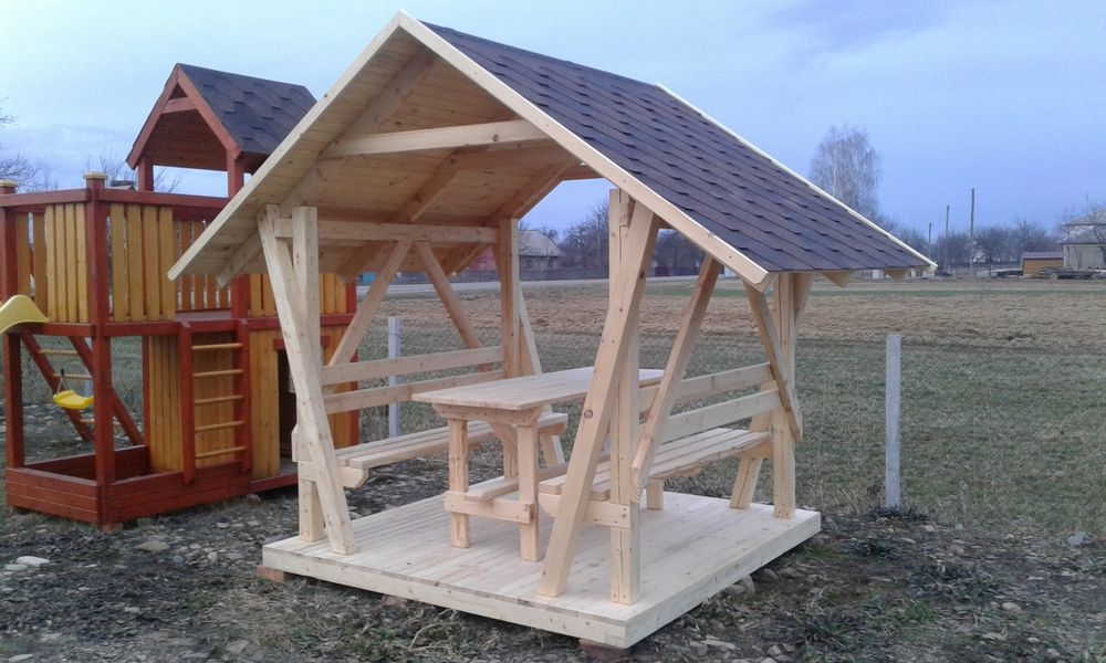 Беседки(альтанки) від виробника. Вироби з дерева.