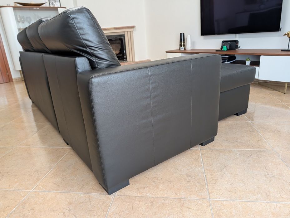 Sofá cama com chaise longue - IKEA Ragunda  - Como novo