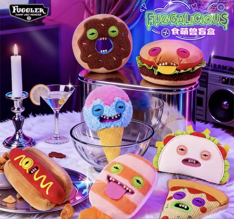 Мʼяка іграшка Fuggler Фаглер Фуглер Fuggalicious фастфуд  бургер піца