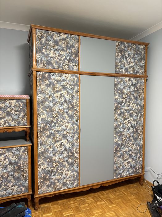 Komplet mebli do sypialni PRL vintage