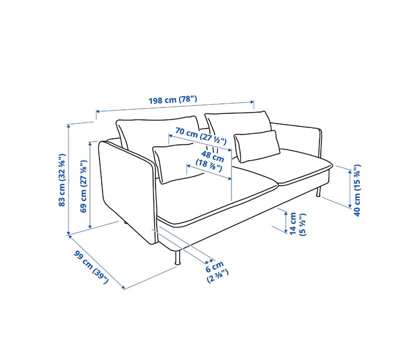 Sofá Soderhamn Finnsta White