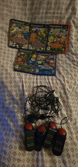 Comandos buzz com fios  / jogos buzz junior - playstation 2 / ps2