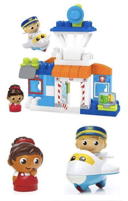 Klocki Mega blocks Lotnisko. Fisher Price