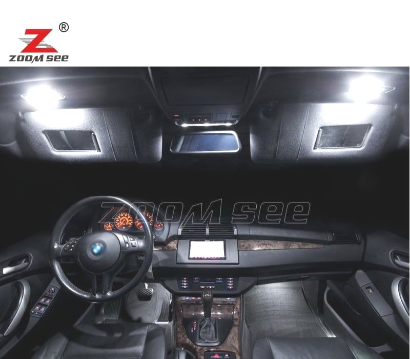 Kit completo de 22 lâmpadas LED interior BMW X5 E53 3.0i 4.4i 4.6is 4.8is 2000-2006