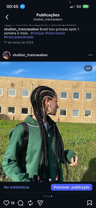 Tranças /braid box/ Rastas