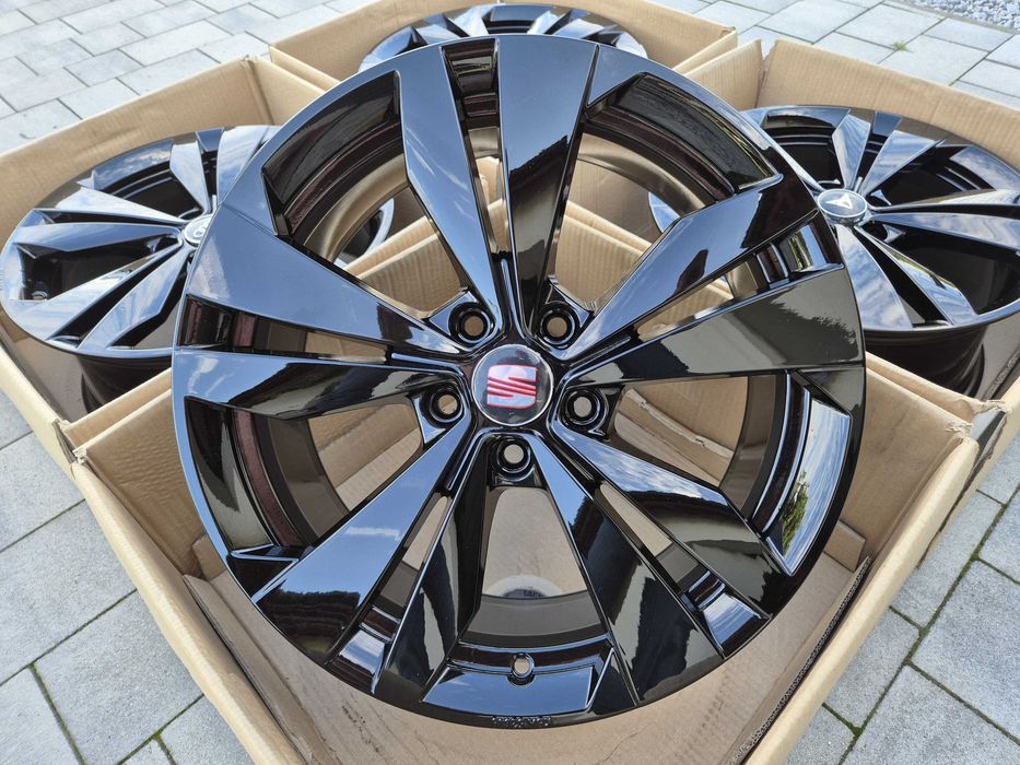 Felgi 18" 5x112 OEM Borbet VW Cupra Audi Skoda Seat Czarne Nowe | #BO18