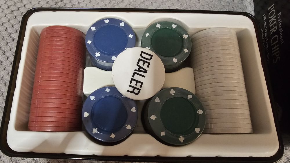Zestaw Poker Texas Hold'em Chipy + Karty English