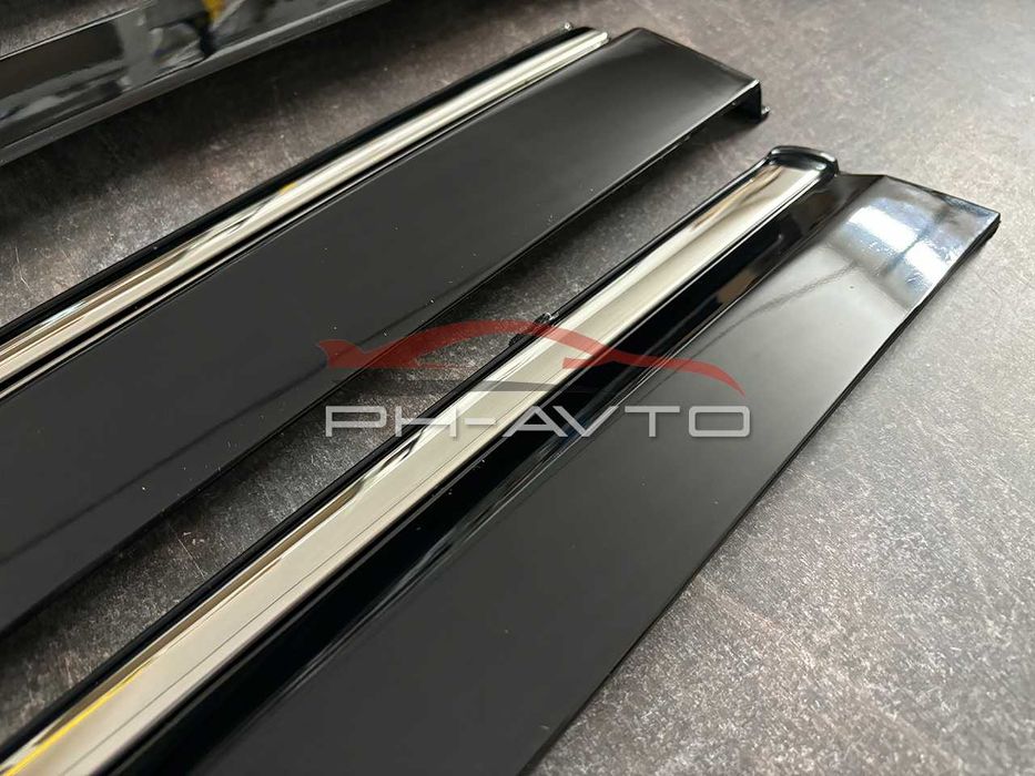 Skoda Octavia A7 Універсал Вітровики з хромом Дефлектори Ветровики