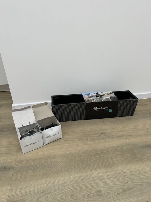 Lechuza Balconera cottage 80 doniczka z systemem nawadniania 79x19x19