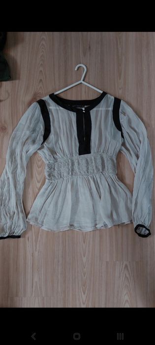 Koszula beżowa ZARA