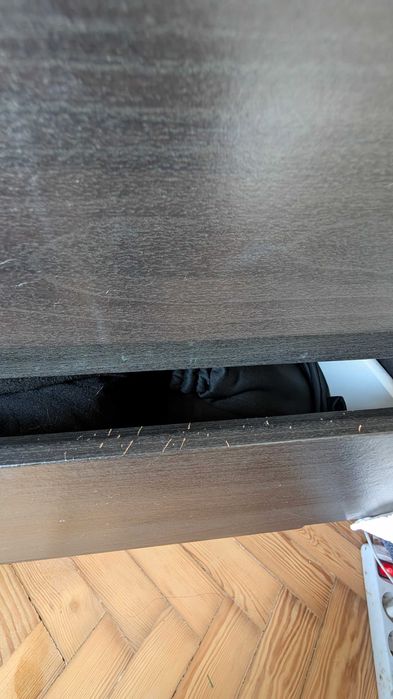 Cómoda Preta 3 Gavetas – Espaçosa – Usada