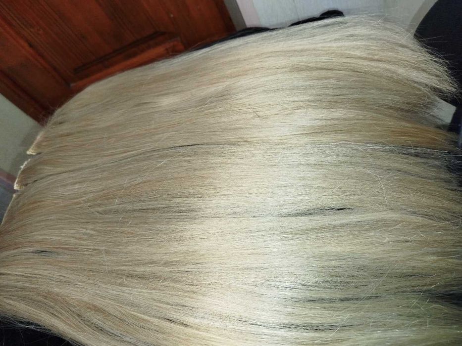 Волоси блонд для нарошуваня збільшеня об'єму та густоти, треси, пряді