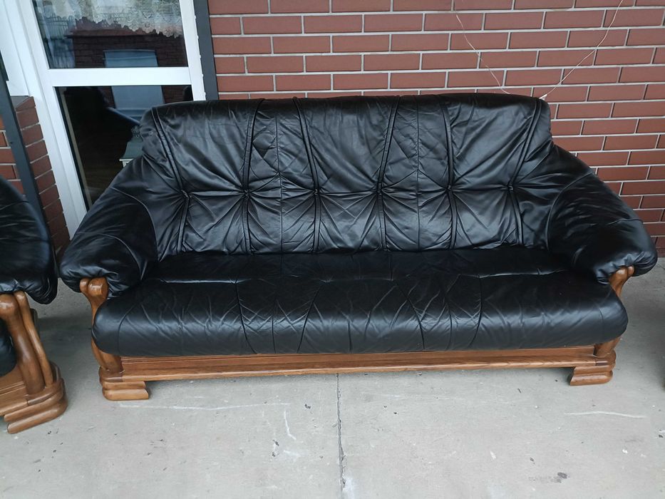 Sprzedam wypoczynek ze skóry -Skóra -skórzany –skórzana -skórzane