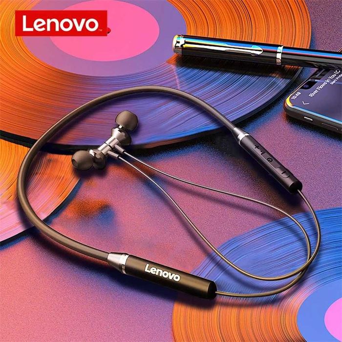 Навушники наушники гарнитура Lenovo HE05 IPX5 беспроводные блютуз