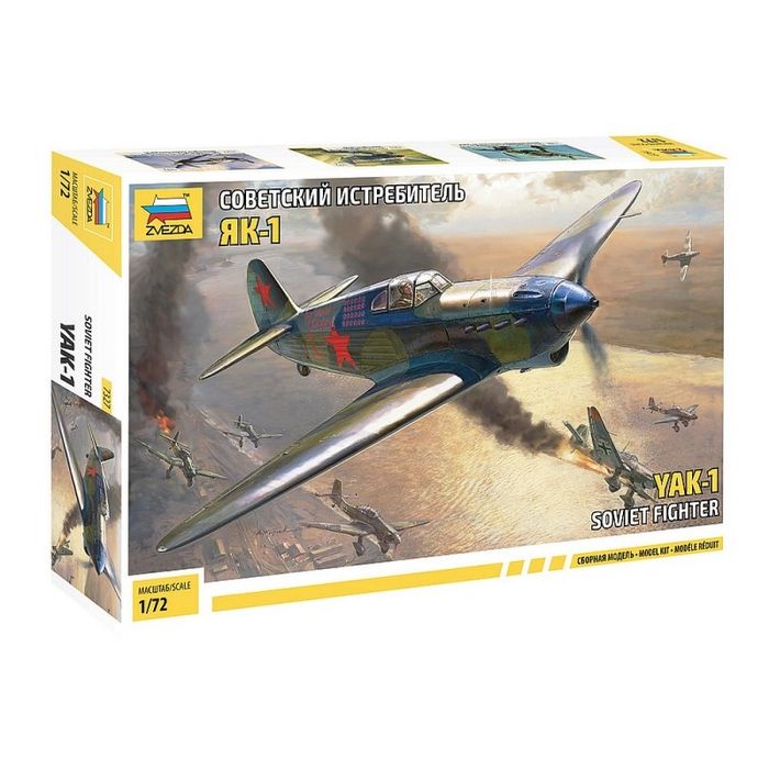 Zvezda 7327 model do sklejania  1:72 samolot YAK-1 SOVIET FIGHTER
