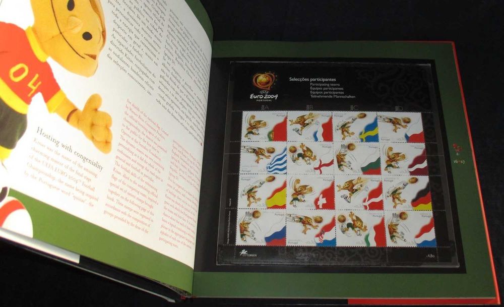 Filatelia - Livro Portugal em selos 2004 completo