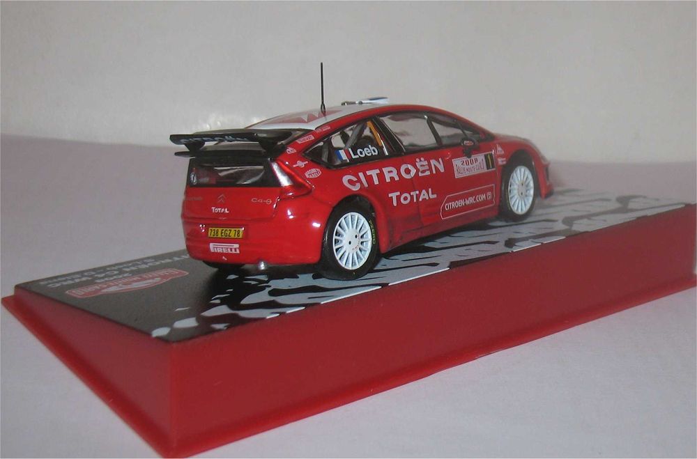Altaya/Ixo - Citroën C4 WRC -Vencedor Monte Carlo 2008- Sébastien Loeb