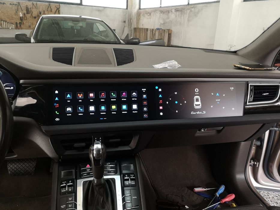 Rádio Porsche Macan 8/128GB Ecrã Duplo (Novo)