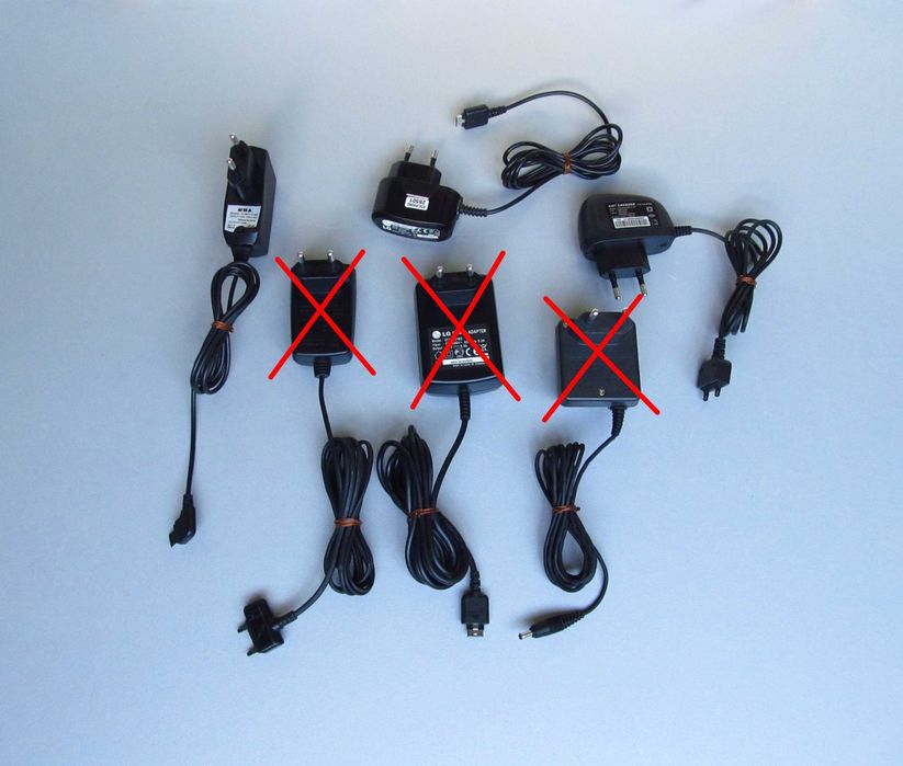 Зарядки для старых кнопочных телефонов