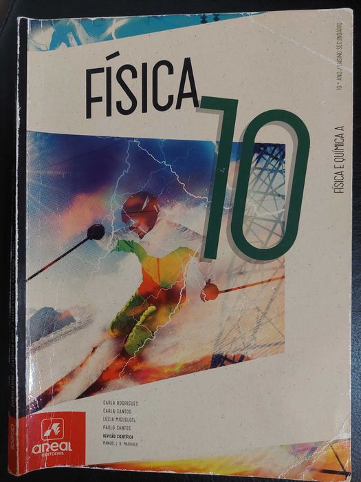 Livros de Química e Física A do 10° ano-editora Areal