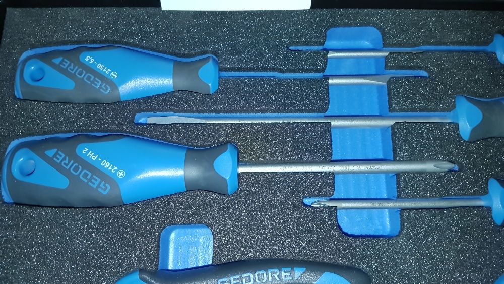 Gedore Jogo Sortido de alicates+chave de fendas, SET-BOXX 72, 9 peças