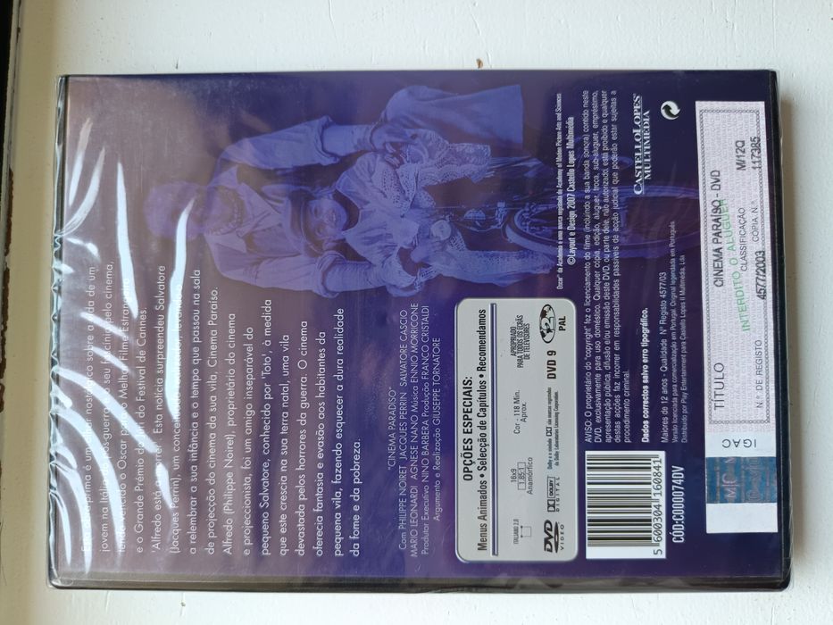 DVD cinema paraíso