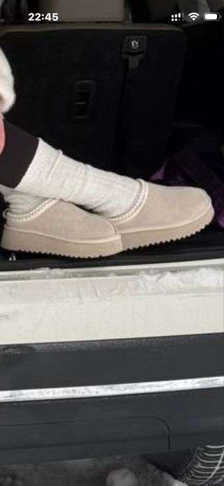 Угги сабо женские без задника утепленные р.37-38