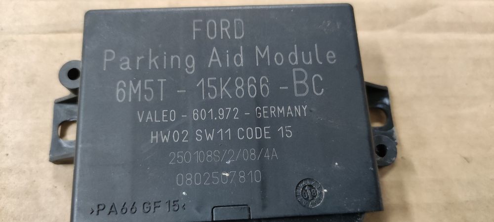 Moduł parkowania sterownik czujników 2x PDC przód i tył Ford C-max mk1