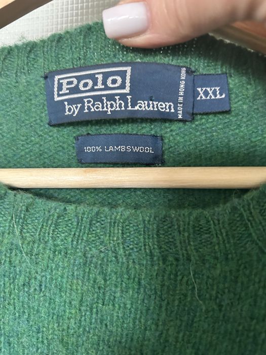 Sweterek zielony wełniany