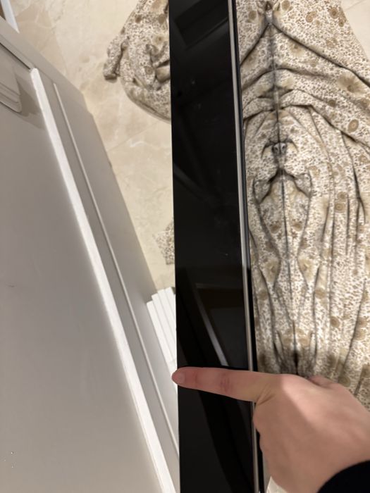 Mesa dobrável parede vidro e inox