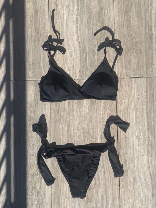 Stroj kapielowy dwuczesciowy M czarny