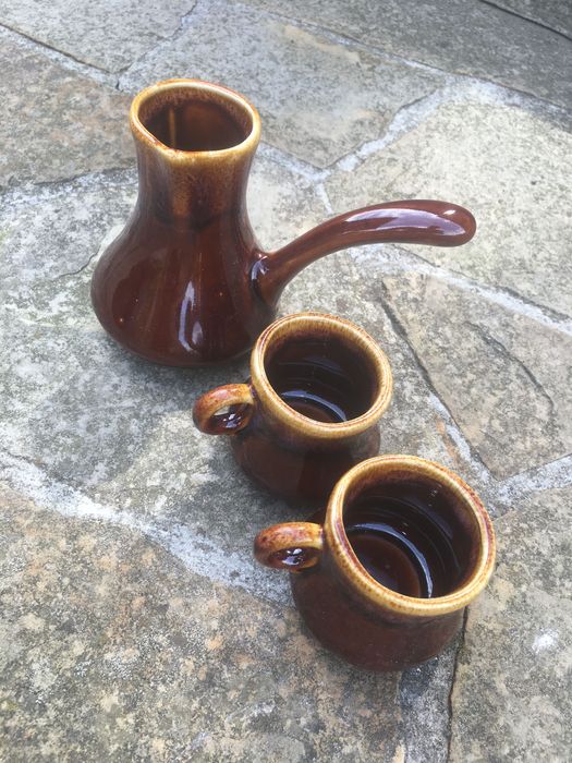 Турка з чашками,керамічні