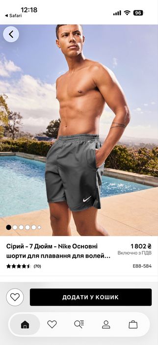 Шорти для плавання Nike