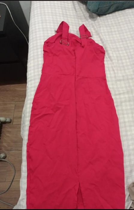 Vestido vermelho longo tubinho