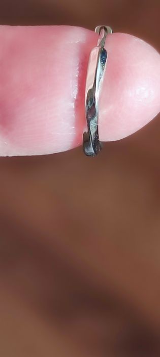 Srebrne męskie kolczyki