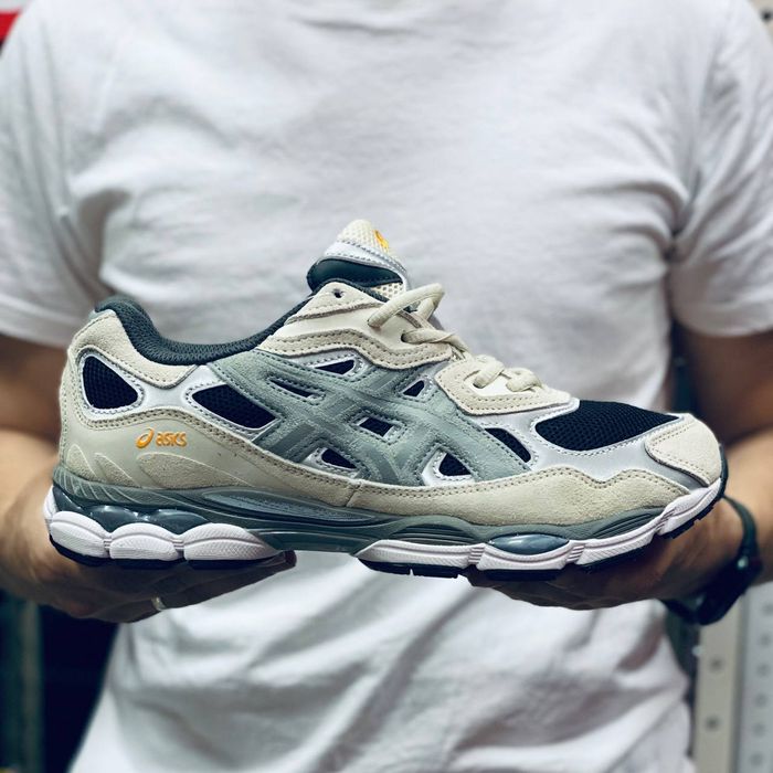 Кросівки Кроссовки Asics Gel NYC Grey Beige Серый Бежевый Сірий Бежевий Кросовки демісезон