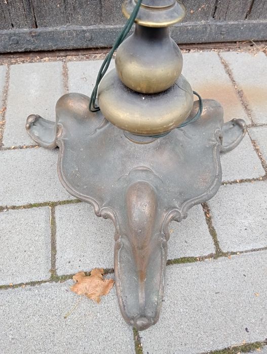 Lampa stojąca mosiądz.