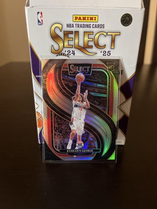Kyshawn George RC Prizm Select 2024/25 Premier Level Wizards