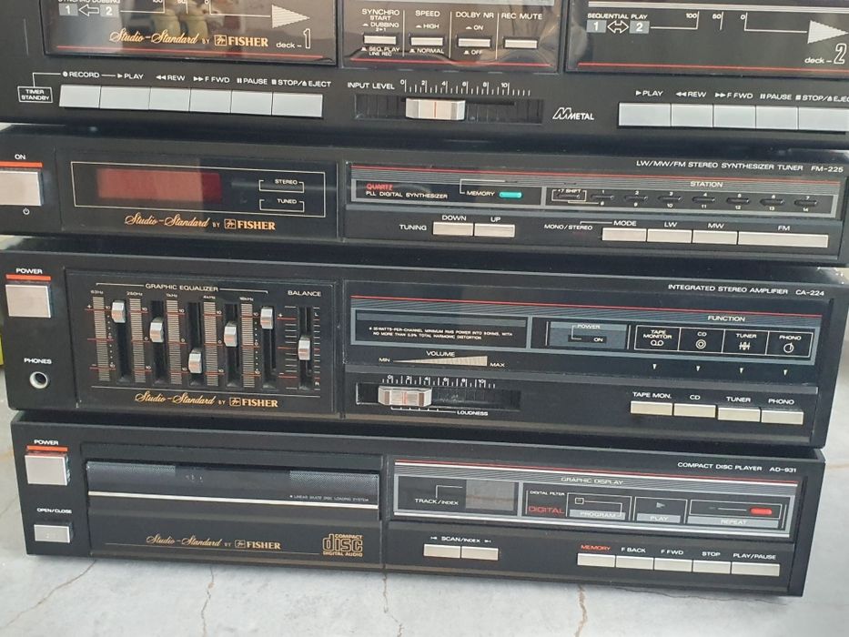 Wieża stereo Fisher wersja midi/ad-931 seria 225