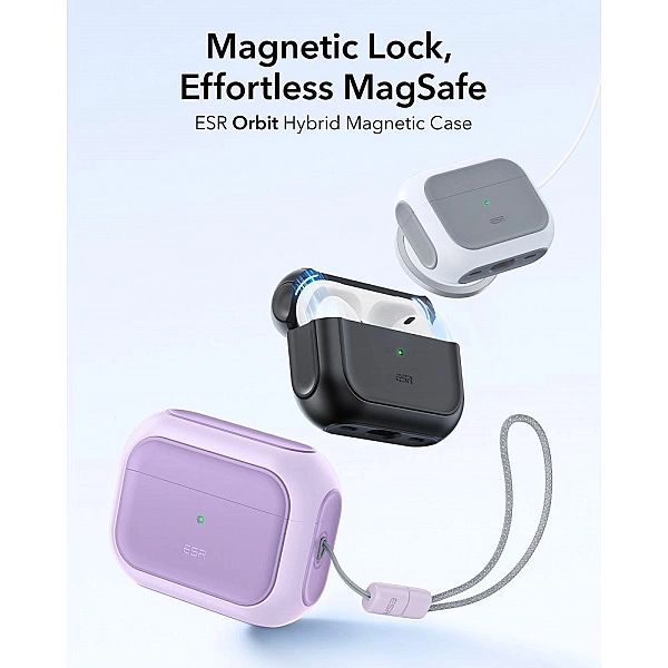 Esr Orbit Halolock Magsafe Apple Airpods Pro 3 Lavender