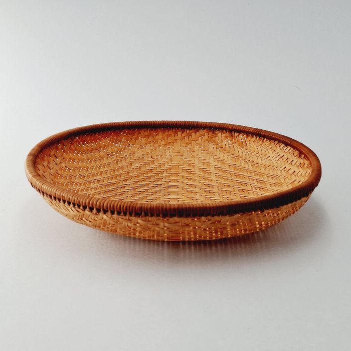 lata 70/80-te piękny pleciony koszyk na chleb