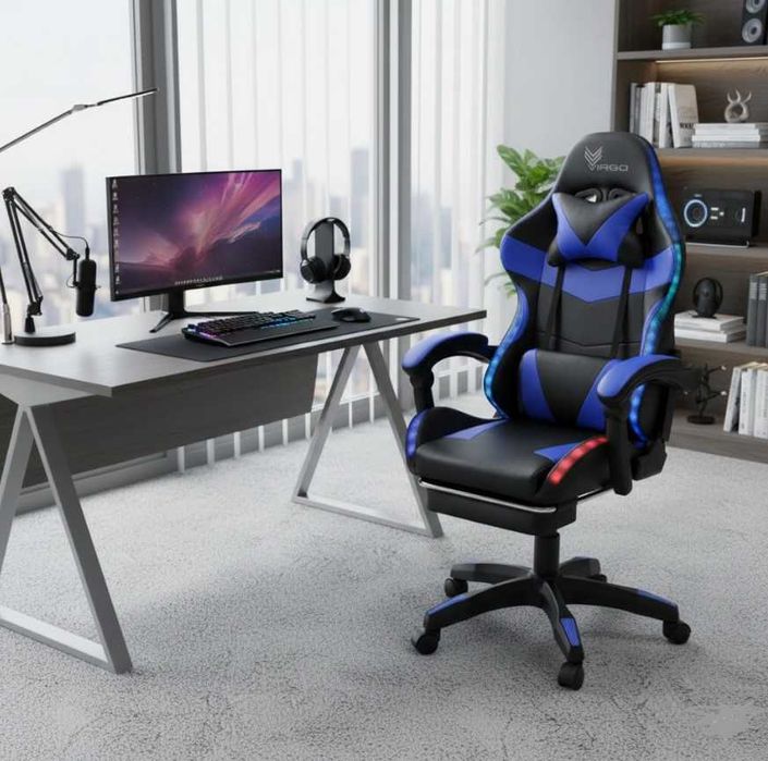 Комп'ютерне крісло / геймерское кресло / Virgo Vecotti GT - LED -нове!