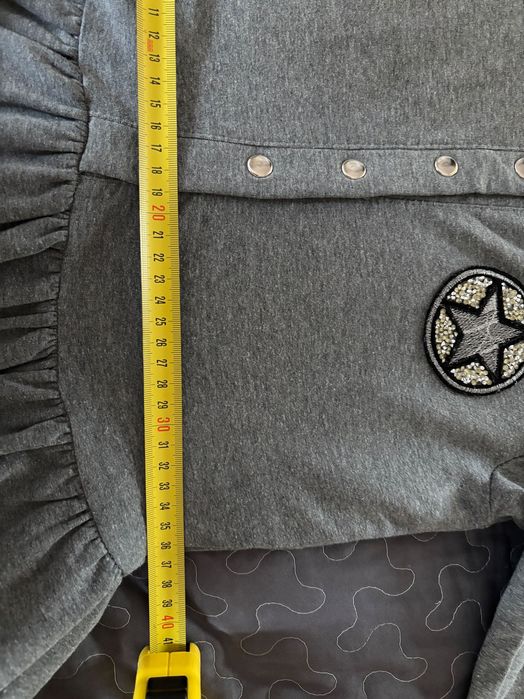 Sukienka dresowa szara MałaMi 146-152 polskiej produkcji