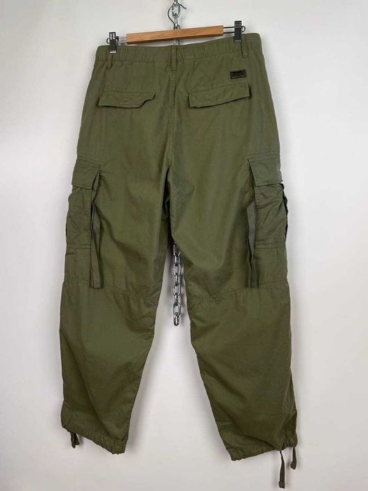 Superdry plain mid-rise cargo чоловічі хакі карго штани