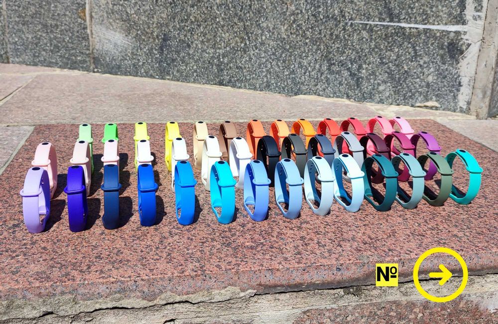 Ремінці (5 штук) Mi band 3/4/5/6/7 Ми бенд