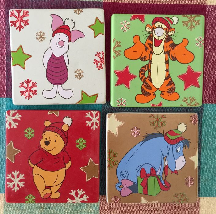 Bases de copos Azulejo Disney/ Winnie the Pooh